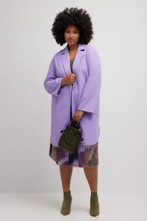 Cappotto con effetto lana
